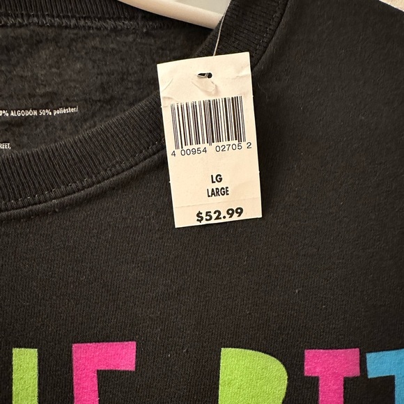 Men’s Disney Villain JUST ONE BITE Black Graphic Sweatshirt - Size L - NWT - Picture 5 of 6